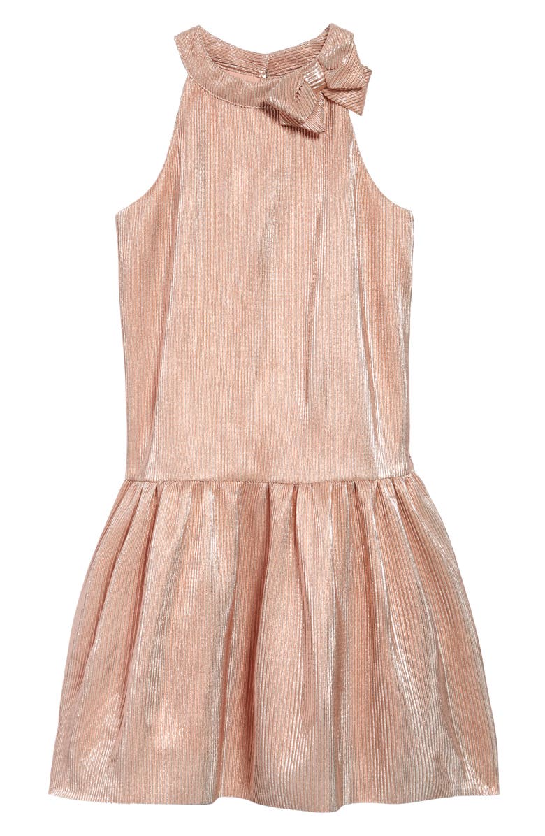 Zunie High Neck Bow Dropwaist Dress, Main, color,