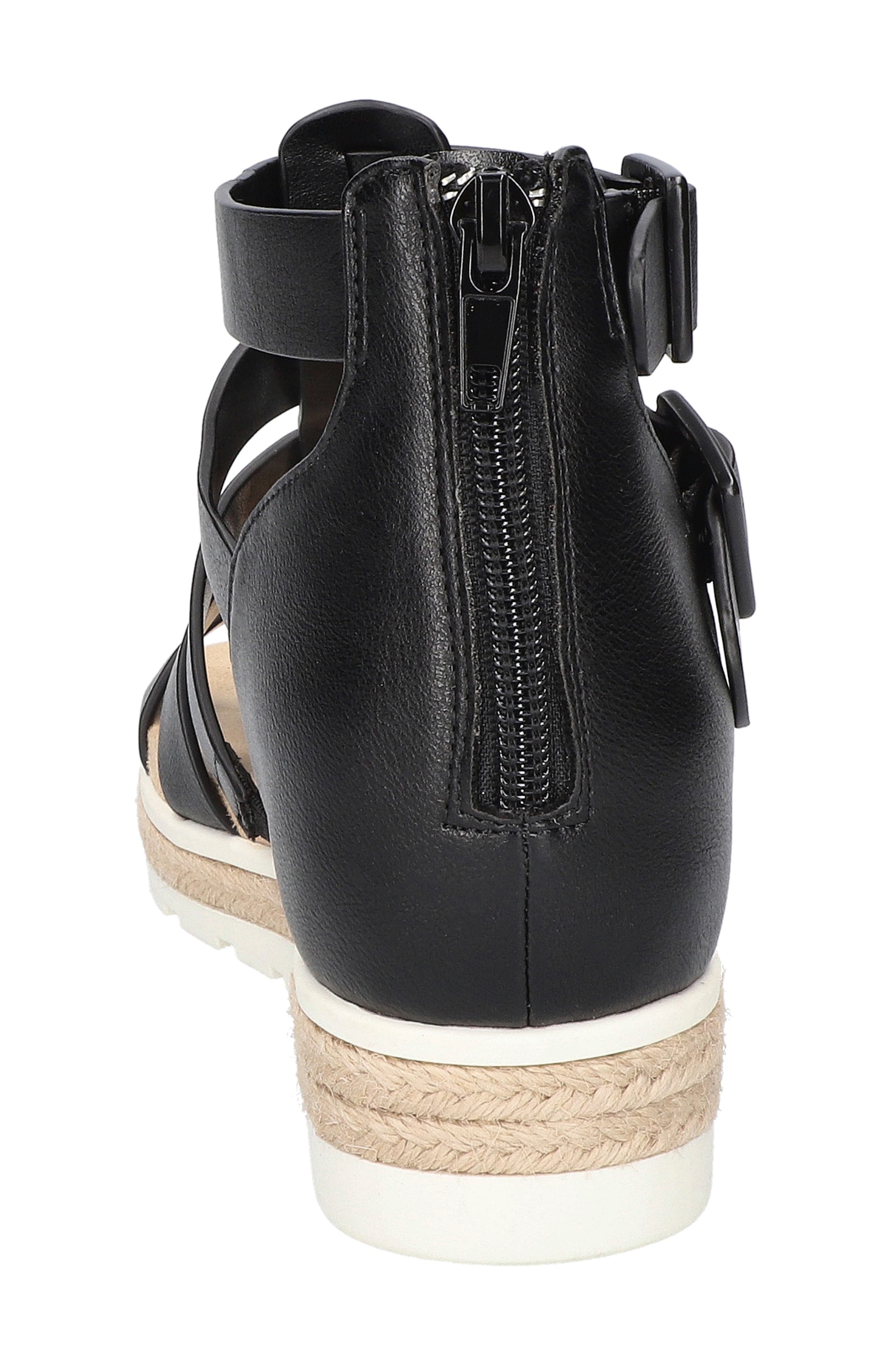 EASY STREET Simon Caged Sandal, Alternate, color, Black