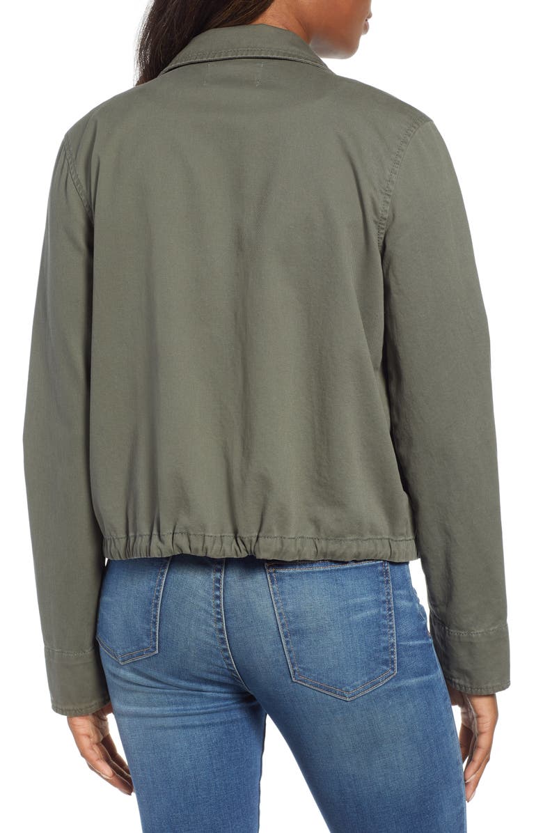 Caslon<sup>®</sup> Front Pocket Utility Jacket, Alternate, color, 