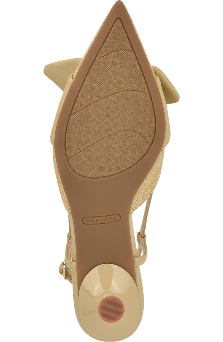 Nine West Reaba Slingback Sandal, Alternate, color, Light Natural