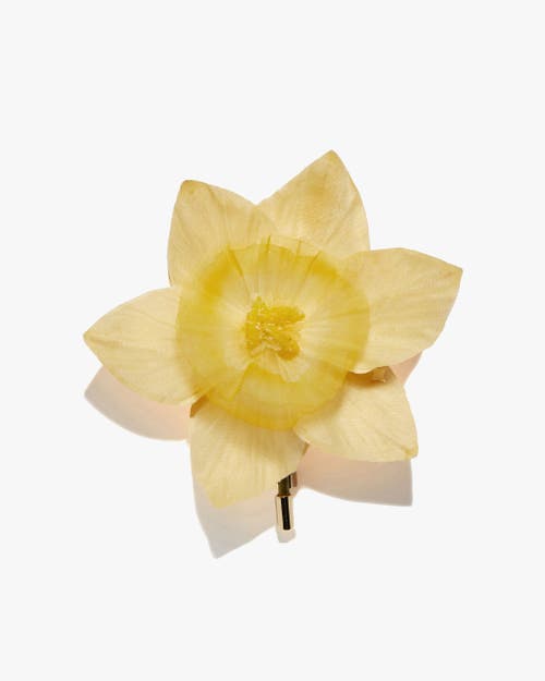 Helena Simon The Daffodil Floral Brooch In Yellow