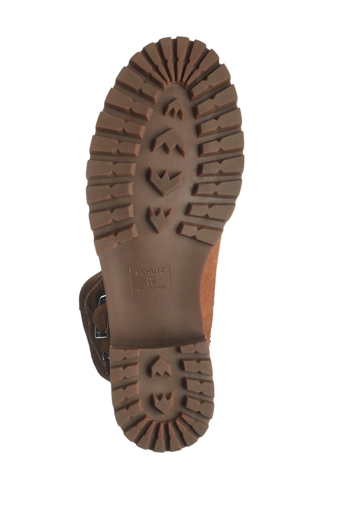 Schutz Kiara Suede Strappy Buckle Boot, Alternate, color, 