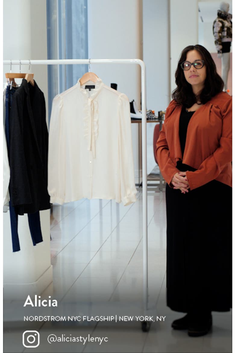 Miera Ruffle Silk Blouse video