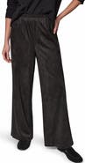 Donna Karan New York Microsuede Mid Rise Wide Leg Pants