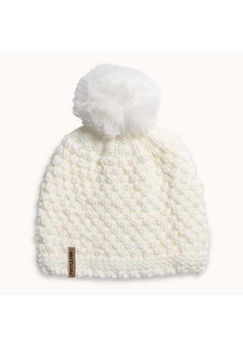 Snowfall Pom Slouch Beanie