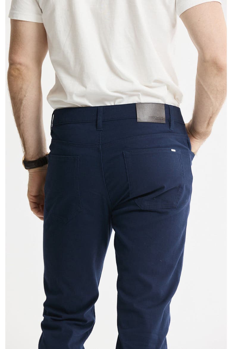 Cotton Silk Blend Stretch 5-Pocket Pants, Alternate, color, Navy