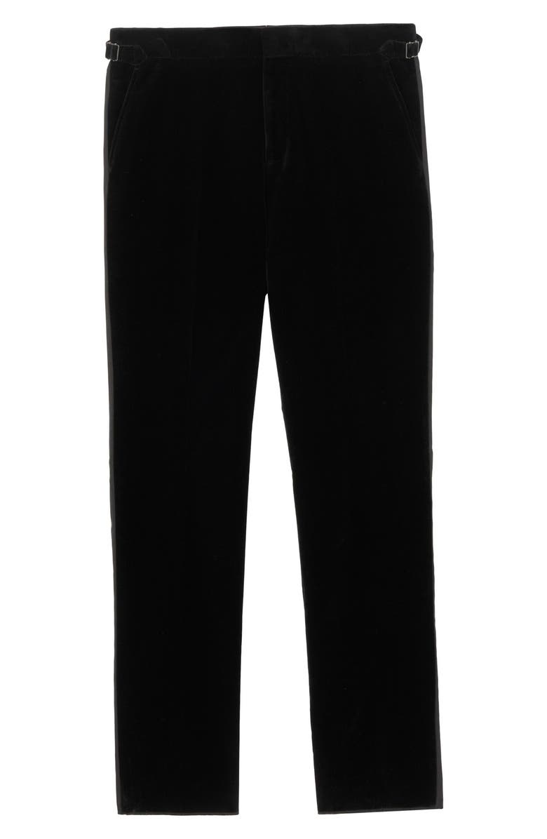 Burberry Velvet Tuxedo Trousers, Alternate, color,