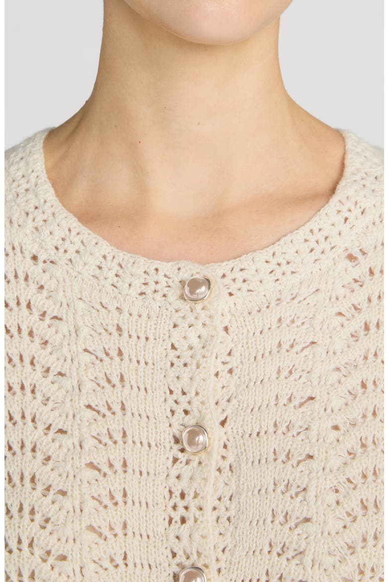 The Chevron Knit Cardigan, Alternate, color, BISCUIT