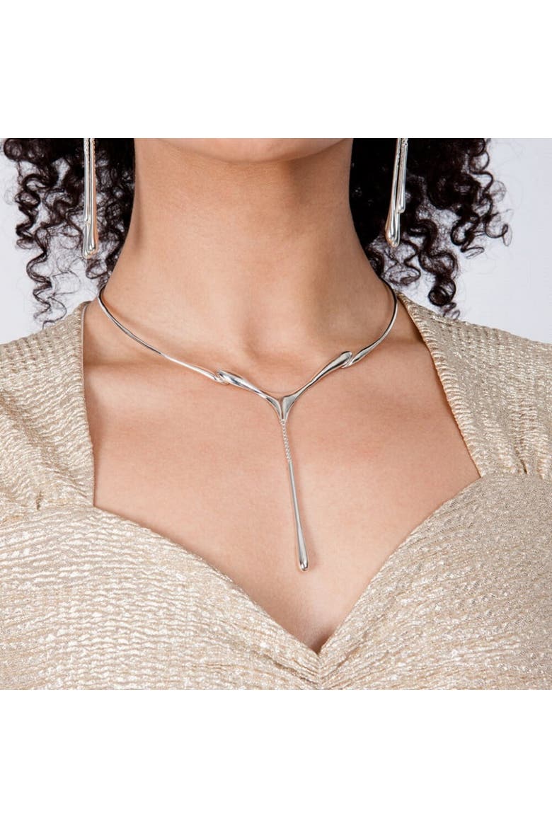 1 Drop Necklace, Alternate, color, Sterling Silver
