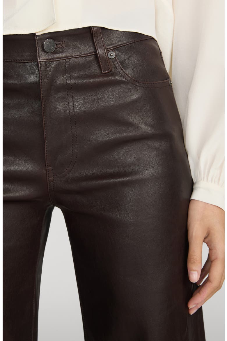 The Swing Leather Pants, Alternate, color, TRUFFLE