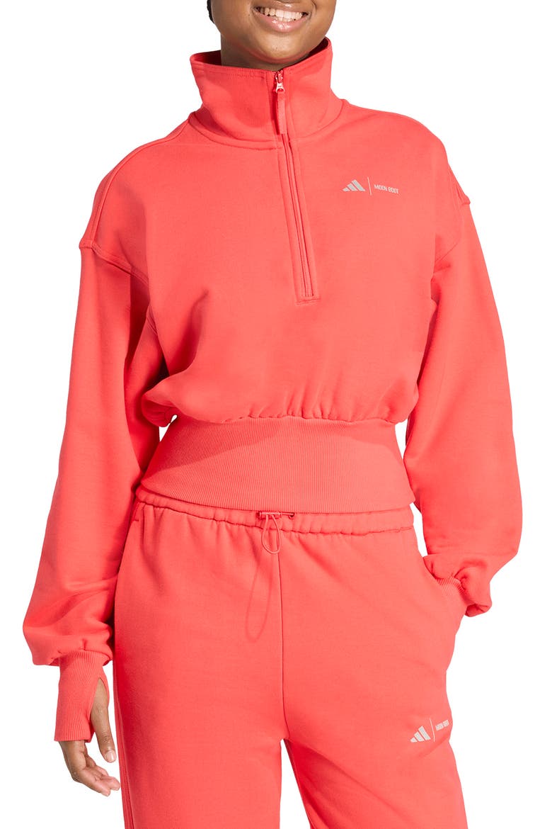 Quarter Zip Tracksuit Top, Main, color, SEMI LUCID RED/