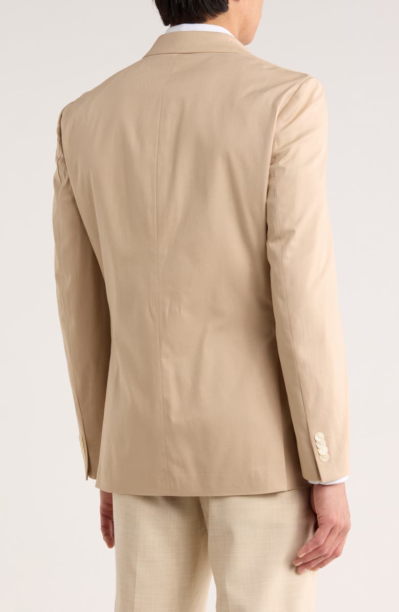 Tommy Hilfiger Two Button Notch Lapel Woven Sport Coat, Alternate, color, Khaki Plain
