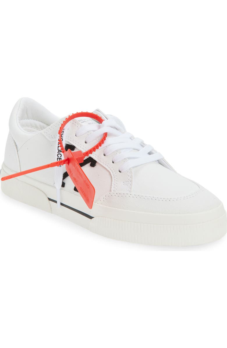 Off-White Vulcanized Low Sneaker, Main, color, White - Black