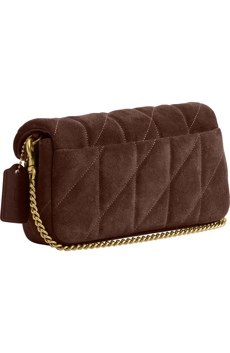 COACH Tabby 19 Quilted Suede Crossbody Bag, Alternate, color, B4/ Dark Chocolate
