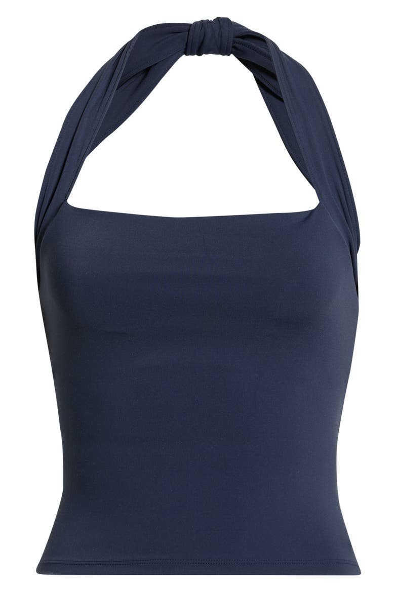 Sculpt Halter Top, Alternate, color, NAVY BLAZER