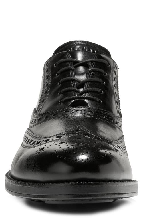 Cole Haan Ledley Grand Wingtip Oxford In Black