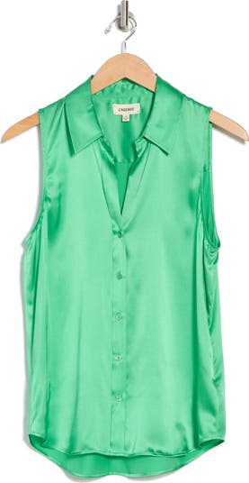 Emmy Sleeveless Silk Blouse