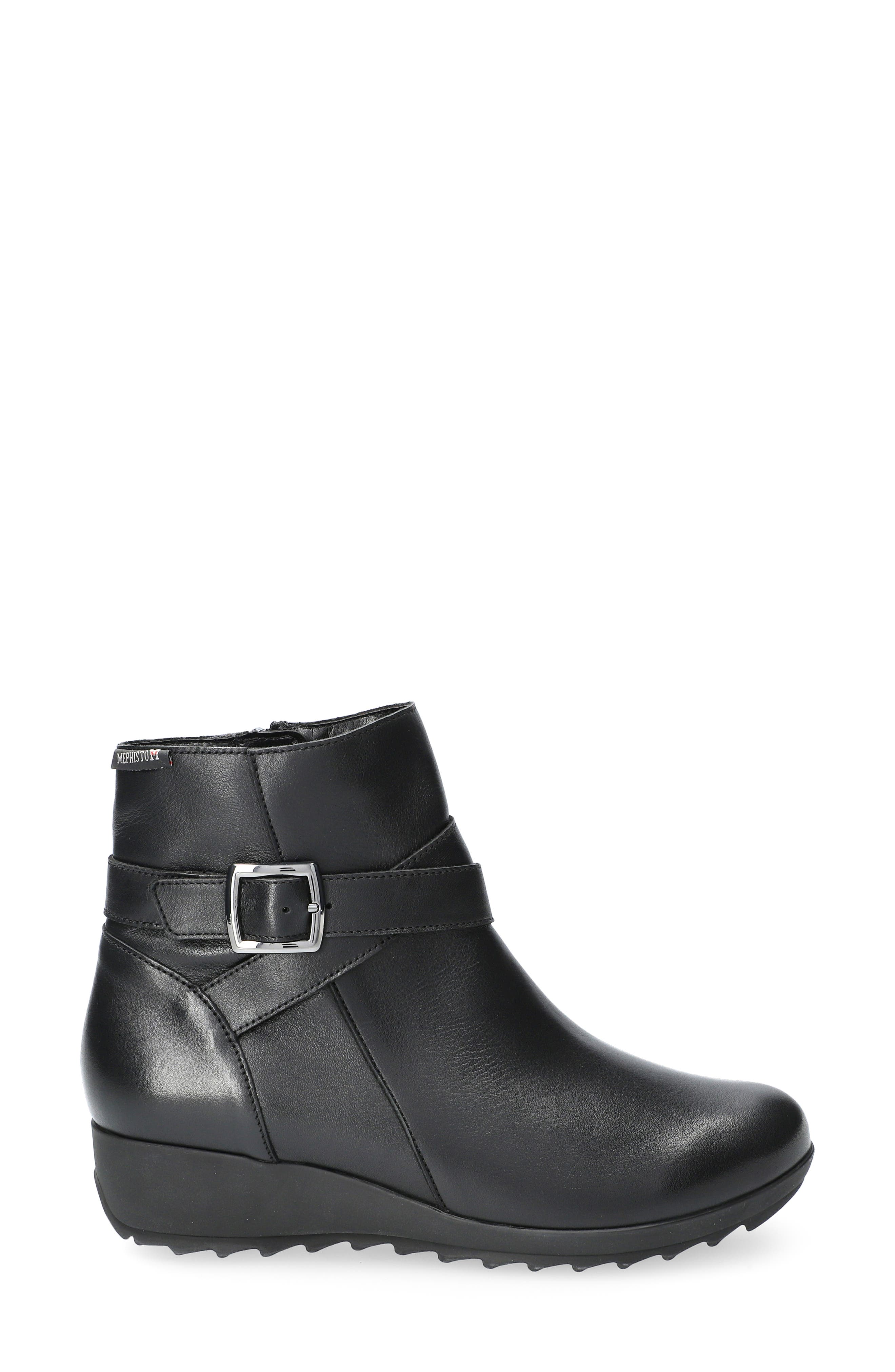 Mephisto Avril Zip Wedge Bootie, Alternate, color, 