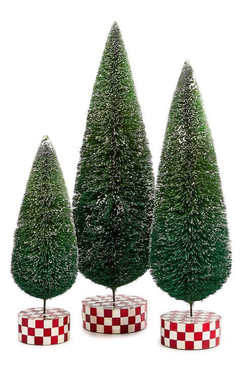 Check It Out Set of 3 Bottle Brush Trees