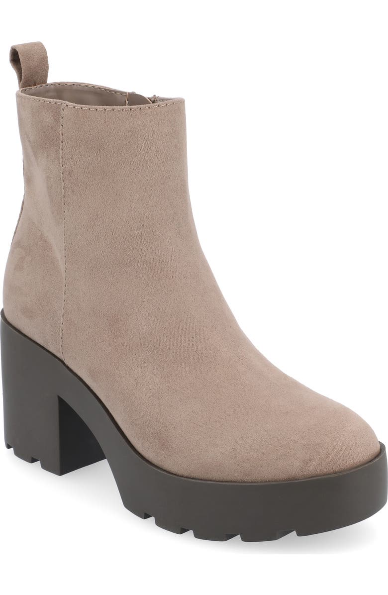 Journee Collection Cassidy Bootie, Main, color, Taupe