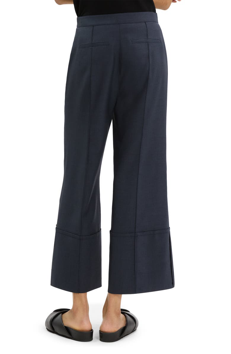 Theory City Cuffed Crop Pants, Alternate, color, Nocturne Navy