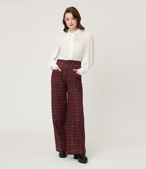 1940s Ginger Wide Leg Pants
