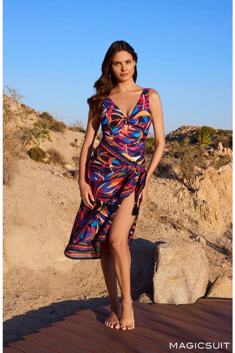 Mariachi Cotton Cover-Up Pareo, Alternate, color, MULTI