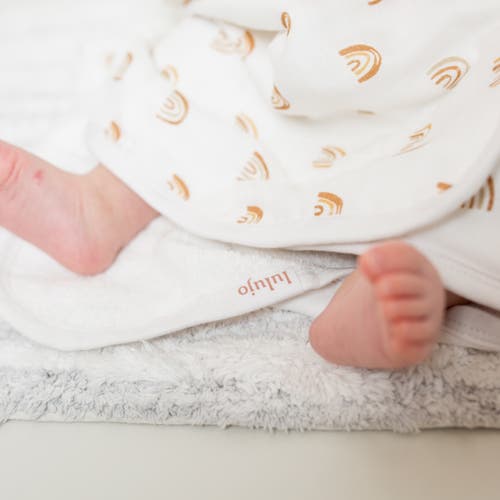 Lulujo Hooded Towel In Rainbow