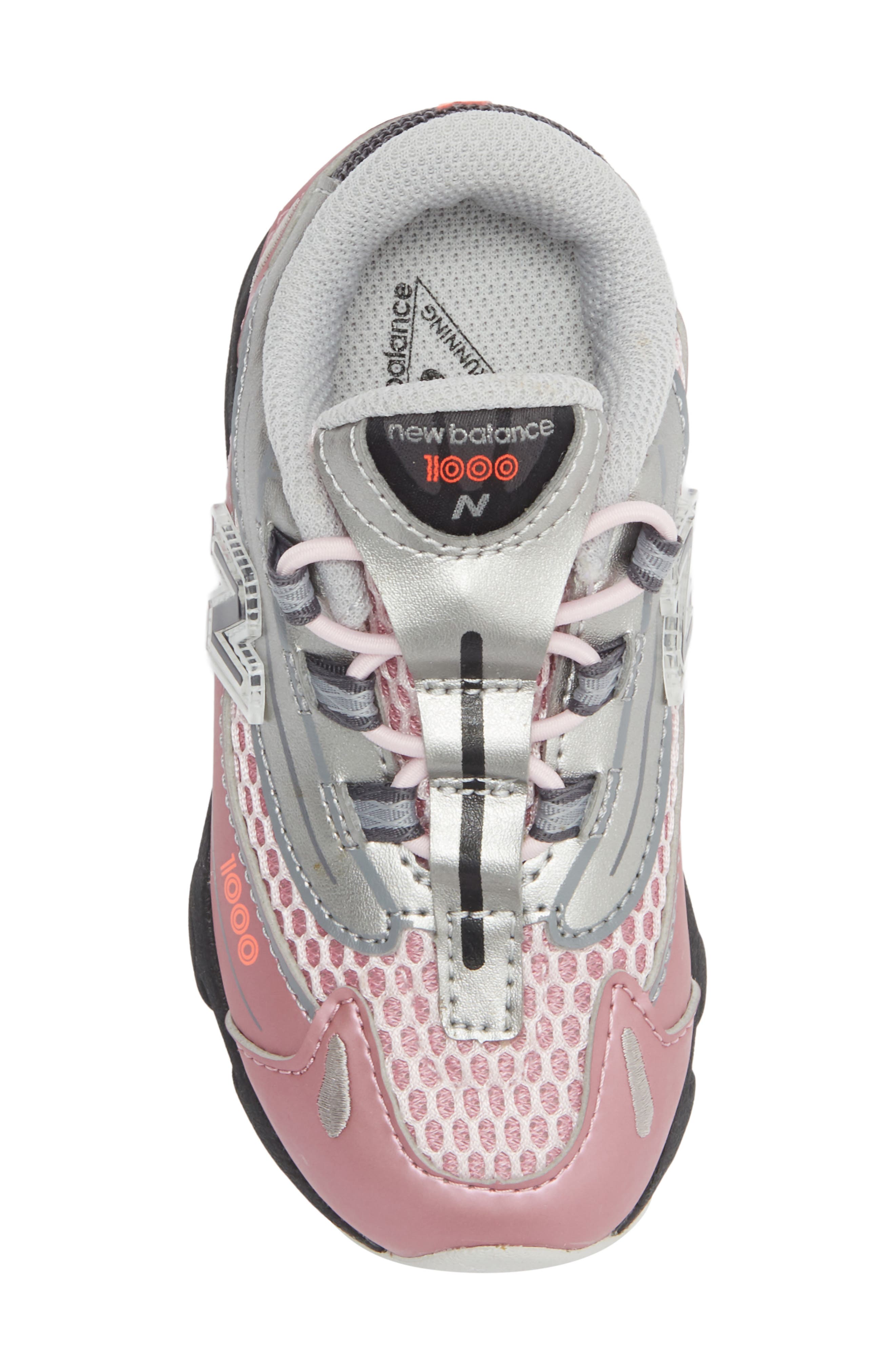 New Balance Kids' 1000 Sneaker, Alternate, color, Pink Taffy/ Silver Metallic