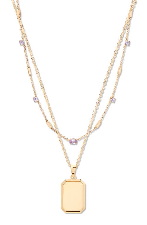 Brook & York Brook And York Willow Birthstone Layering Set In Gold June