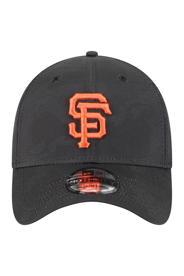 Men's New Era Black San Francisco Giants Tonal Camo 39THIRTY Flex Hat, Alternate, color, Black