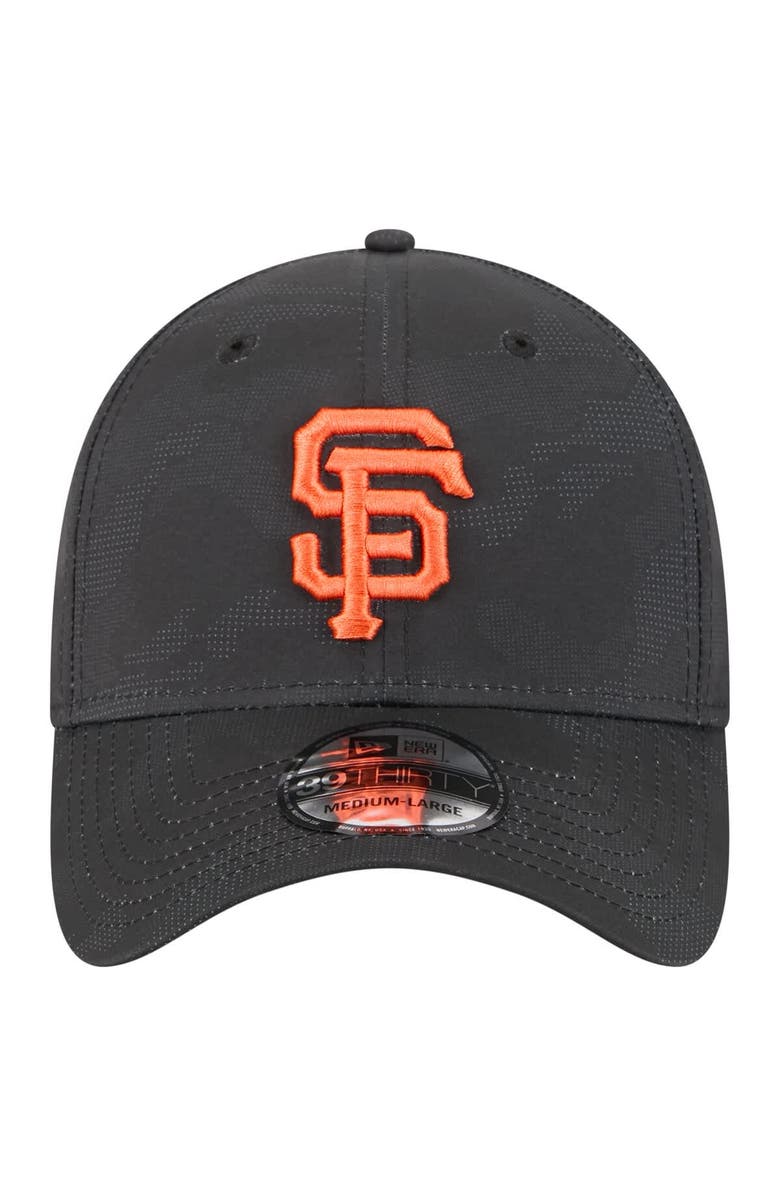 New Era Men's New Era Black San Francisco Giants Tonal Camo 39THIRTY Flex Hat, Alternate, color, Black