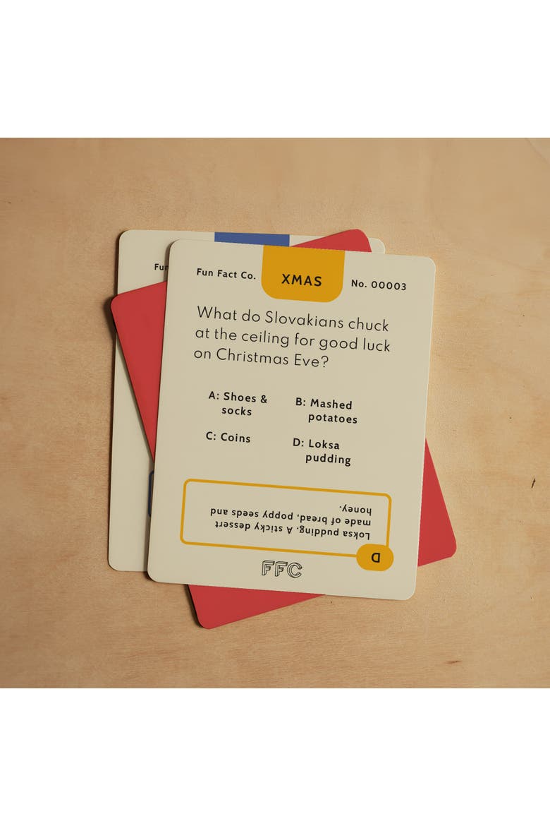 Christmas Trivia Card Game, Alternate, color, Multicolor