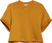 Ulla Johnson Cove Short Sleeve Cotton Sweatshirt
