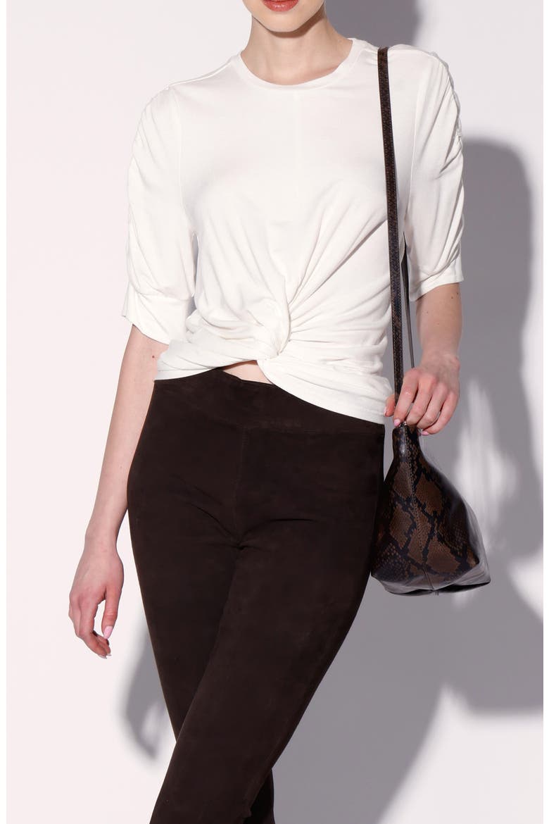 Holly Twist Top, Main, color, WHITE