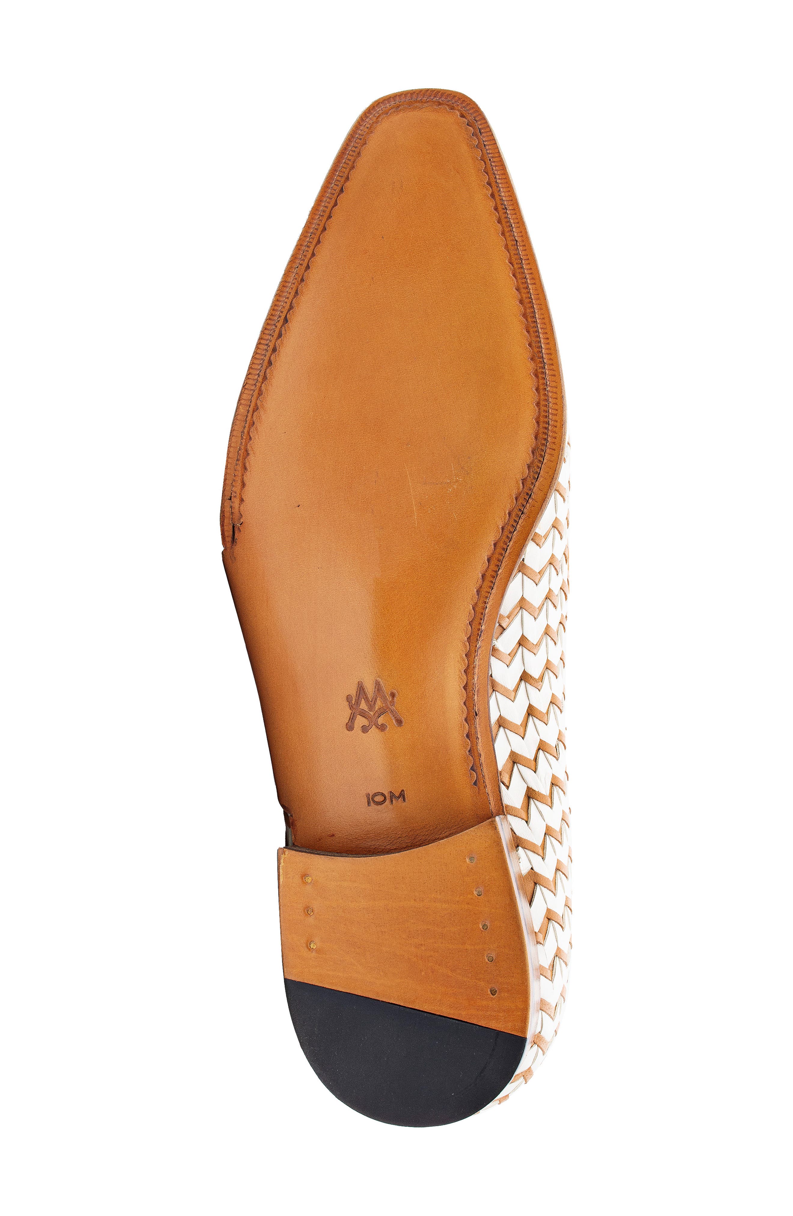 Mezlan Santa Tassel Bit Woven Leather Loafer, Alternate, color, 