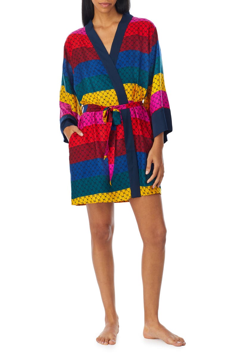 DKNY Short Robe, Main, color,