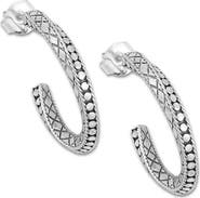 SAMUEL B. Bali Dot Twisted Hoop Earrings