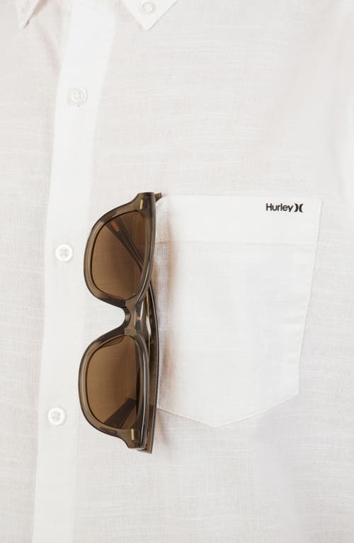 Hurley Icon Stretch Button-down Shirt In Gray