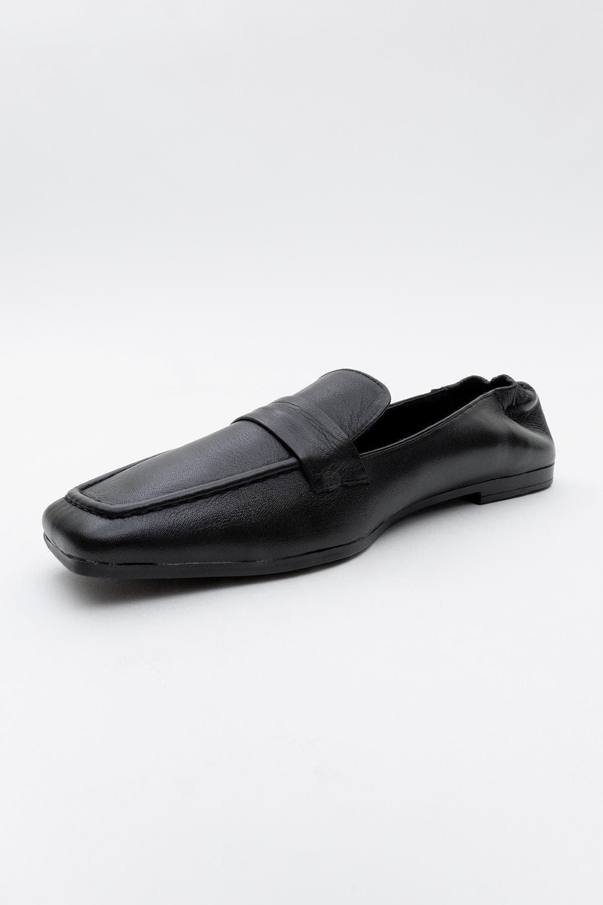 Forever & Always Shoes Liepa Leather Loafers, Alternate, color, Black Leather