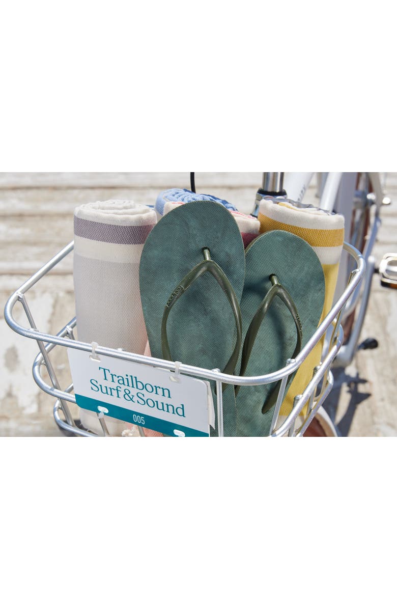 Feelgoodz Women's Slimz Remix Natural Rubber Flip-Flip Thong Sandals, Alternate, color, Mangrove