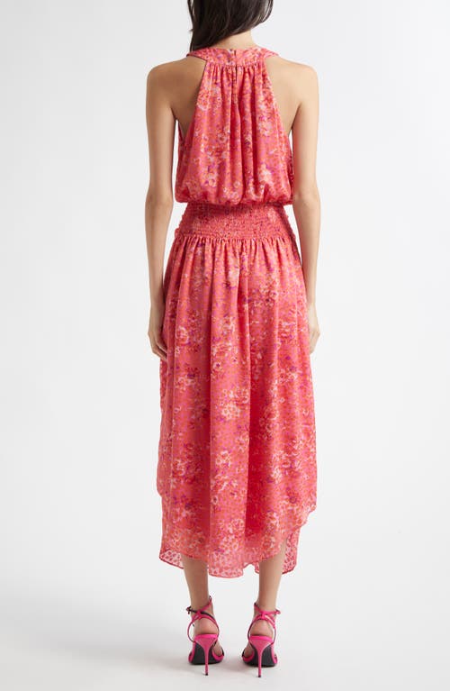Shop Ramy Brook Athena Ruffle Cocktail Dress In Pink Petunia Petal