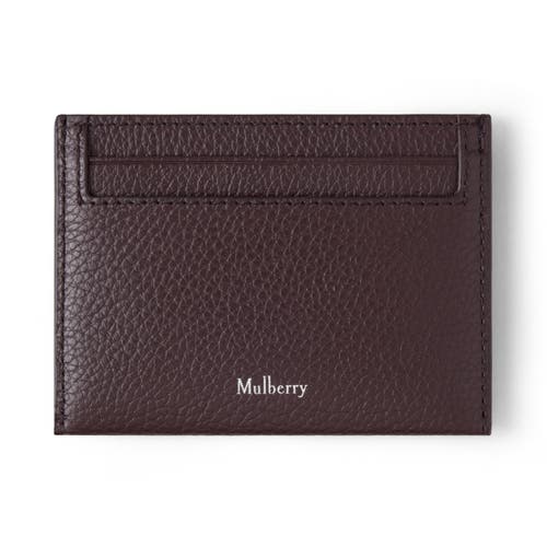 Mulberry Leather Card Case In Black