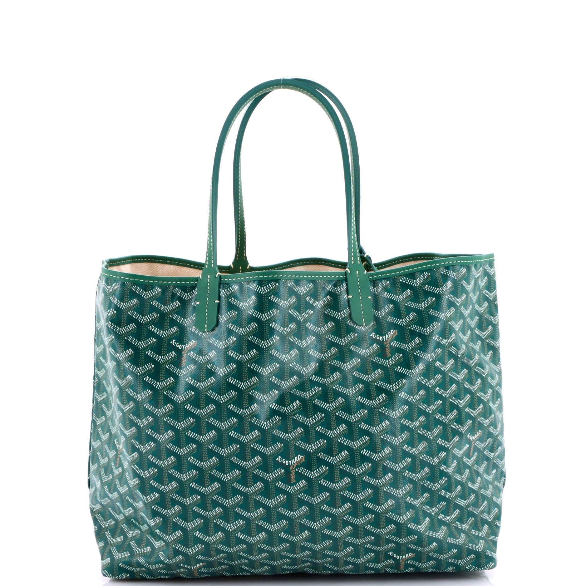 Pre-Owned Goyard Saint Louis Tote Coated Canvas PM, Main, color, Green