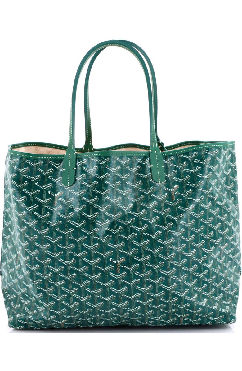Pre-Owned Goyard Saint Louis Tote Coated Canvas PM, Main, color, Green