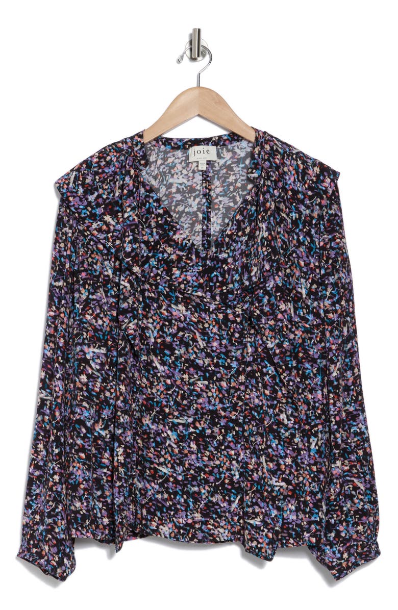 Joie Raquel Ditsy Floral Top, Alternate, color, Caviar Multi