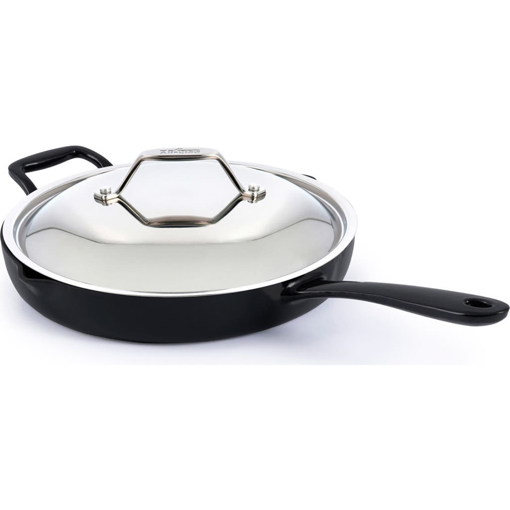 All-clad Enameled Cast Iron Skillet In Black