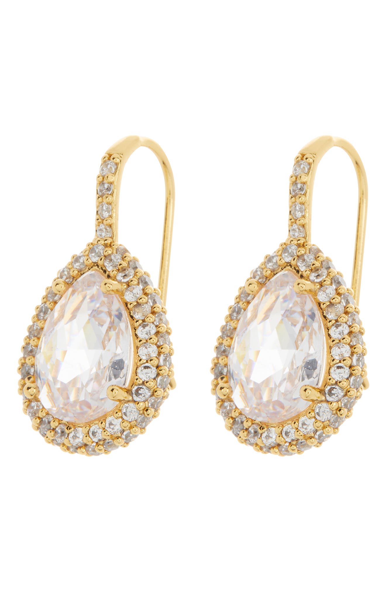 KATE SPADE SATURDAY pavè halo drop earrings