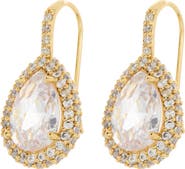 KATE SPADE SATURDAY pavè halo drop earrings