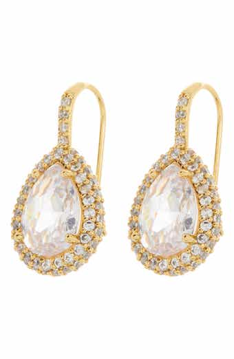 KATE SPADE SATURDAY pavè halo drop earrings